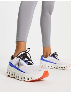 On Running ON - Cloudmonster - Sneakers bianche e blu cobalto-Bianco