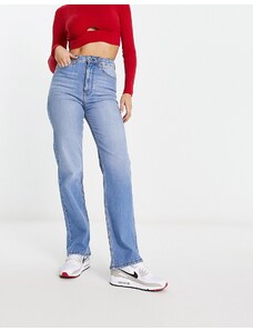 ASOS DESIGN - Jeans dritti semplici blu medio