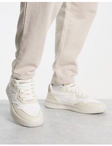 ASOS DESIGN - Sneakers in pelle sintetica bianche e color pietra misto-Neutro