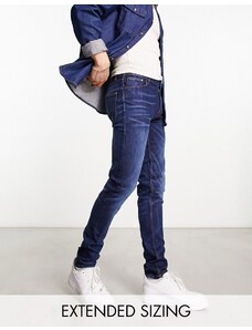 ASOS DESIGN - Jeans skinny lavaggio blu scuro Y2K