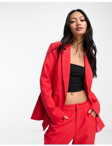 Never Fully Dressed - Dynasty - Blazer extra largo rosso acceso