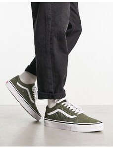 Vans - Old Skool - Sneakers trapuntate kaki-Brown