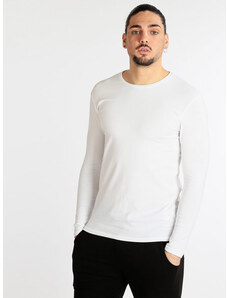 Coveri Collection T-shirt Manica Lunga Uomo In Cotone Bianco Taglia Xl