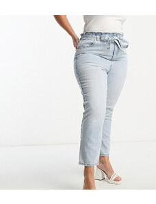 New Look Plus New Look Curve - Jeans a vita alta blu medio