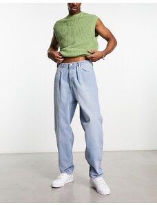 ASOS DESIGN - Jeans a palloncino lavaggio blu medio