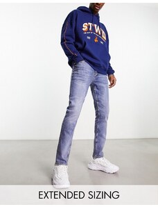 ASOS DESIGN - Jeans skinny lavaggio blu medio tinto Y2k