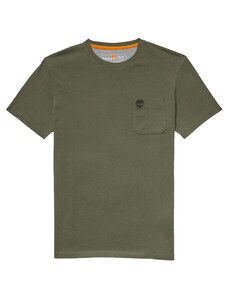 Timberland t-shirt verde con taschino TB0A2CQY