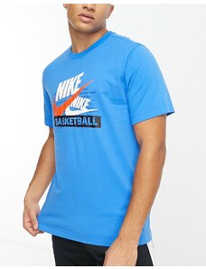 Nike Basketball - T-shirt blu con logo