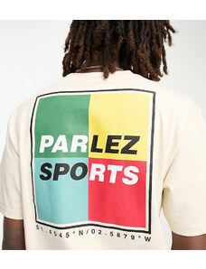 Parlez - Riviera - T-shirt beige - In esclusiva per ASOS-Neutro