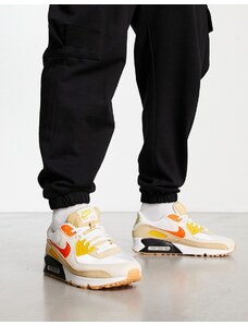 Nike - Air Max 90 - Sneakers color pietra e arancione-Neutro