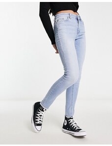 Only - Blush - Jeans skinny azzurri con fondo sfrangiato