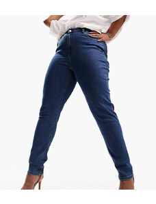 ASOS DESIGN Curve - Jeans skinny blu medio