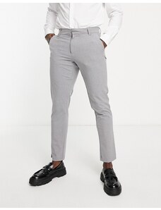New Look - Pantaloni da abito slim grigi-Grigio