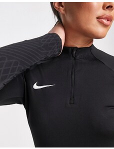 Nike Football - Strike Dri-FIT - Top da allenamento nero con zip corta