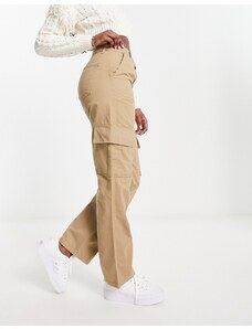 New Look - Pantaloni cargo slim color cammello-Neutro