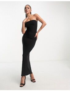 Fashionkilla - Vestito a fascia modellante midi nero-Black