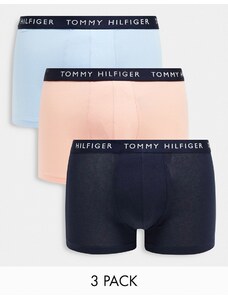 Tommy Hilfiger - Confezione da 3 boxer aderenti blu, rosa e blu navy-Multicolore