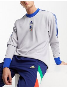 adidas performance adidas - Football Italy Icons - T-shirt da portiere grigia-Grigio