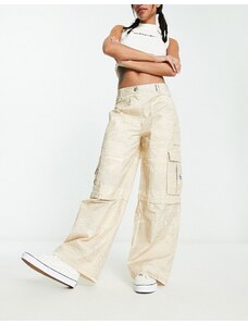 Calvin Klein Jeans - Pantaloni cargo ampi con stampa di paesaggio-Multicolore