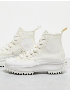 Converse - Run Star Hike Hi - Sneakers bianco sporco con bordi grezzi