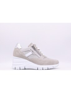 NeroGiardini sneakers donna in camoscio e pelle stella