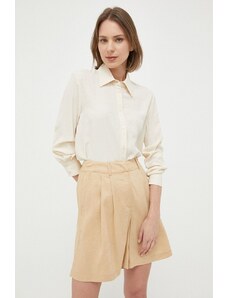 Pinko camicia con aggiunta di seta colore beige