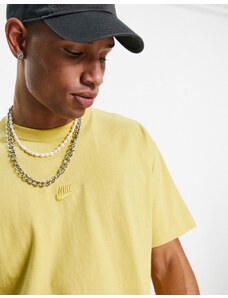 Nike - Premium - T-shirt oversize pesante color oro-Giallo