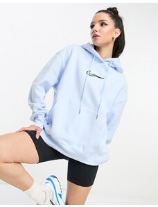 Nike - Midi Phoenix - Felpa con cappuccio in pile blu celestiale con logo