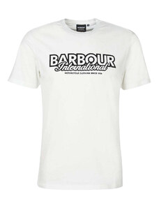 Barbour International T-shirt bianca ROWLEY MTS1132