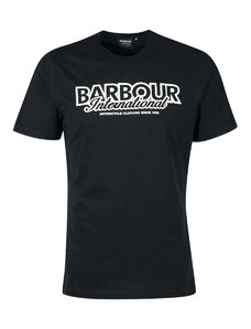 Barbour International T-shirt nera ROWLEY MTS1132