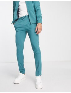 ASOS DESIGN - Pantaloni skinny eleganti verde salvia skinny in coordinato