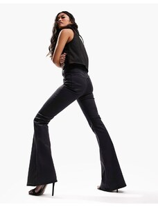ASOS DESIGN - Jeans a zampa super elasticizzati modellanti neri-Black
