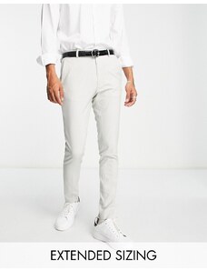ASOS DESIGN - Pantaloni super skinny eleganti grigio gessato