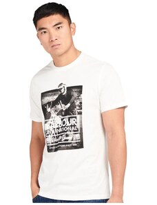 Barbour International T-shirt bianca MORRIS MTS1136