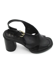 Sandalo pelle tacco donna Mjus Black - T57001 -