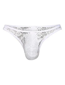 Vemefufu Sexy Pizzo C G String Uomo Intimo Perizoma Slip Boxer Tanga Uomini Hot Vita Bassa