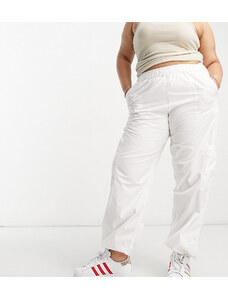 ASOS Curve ASOS DESIGN Curve - Pantaloni cargo bianchi-Bianco