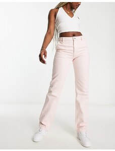 Monki - Jeans workwear dritti rosa