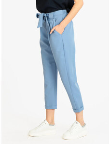 Solada Pantaloni Donna Con Fiocco Casual Blu Taglia Unica