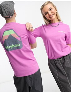 Berghaus - Dean Street Graded Peak - T-shirt unisex rosa con stampa sul retro