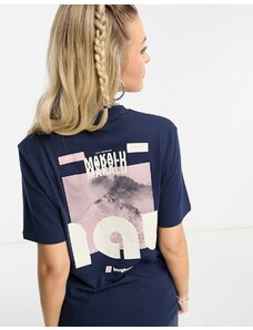 Berghaus - T-shirt unisex blu navy con stampa Mountain Zine