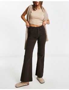 Waven - Jeans a fondo ampio e a vita alta marroni-Marrone