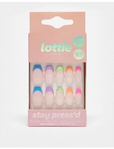 Lottie London - Unghie finte Stay Press'd - Neon Vibes-Multicolore