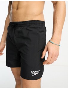 Speedo - Essentials - Pantaloncini da bagno neri da 16"-Black