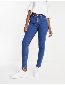 New Look - Jeans skinny a vita medio alta blu medio