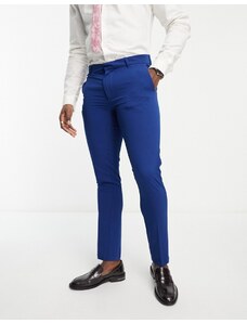 New Look - Pantaloni da abito super skinny blu indaco
