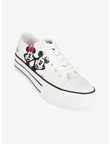 Disney Minnieolino Sneakers Basse Donna Con Platform Bianco Taglia 37