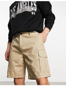 New Look - Pantaloncini cargo a gamba dritta color cuoio-Neutro