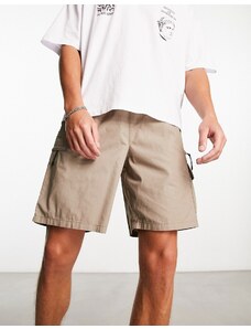 New Look - Pantaloncini marroni con tasca con zip-Brown