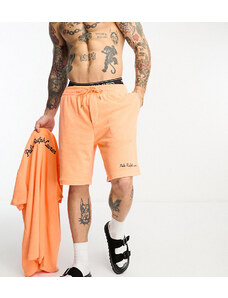 Polo Ralph Lauren x ASOS - Collaborazione esclusiva - Pantaloncini in spugna arancioni con logo-Arancione